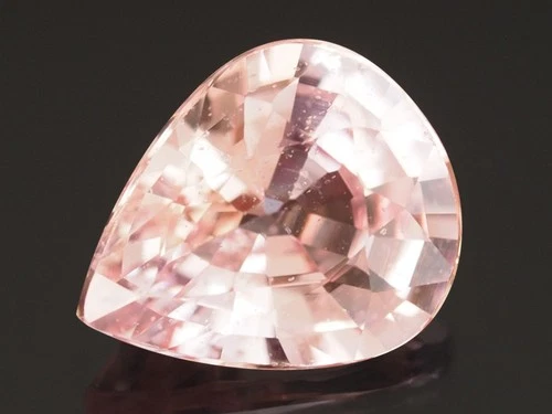 NATURAL MINE - PEAR PEACH PINK SAPPHIRE 0.62 CTS.