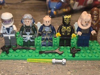 Star wars lego minifigures lot Bib Fortuna Savage Opress Wookiee Rebel Pilot Umb