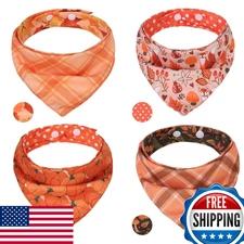 PAWCHIE Dog Bandanas Small Reversible Pet Triangle Scarf Bibs Adjustable Snaps