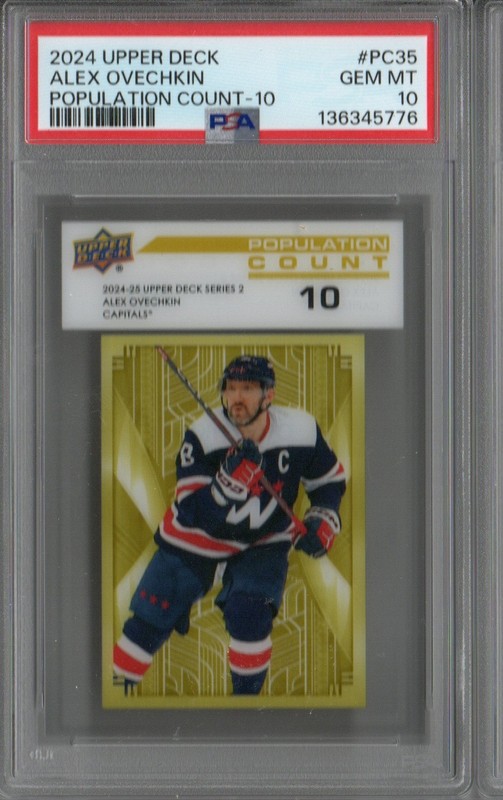 2024-25 Upper Deck Series 1 Alex Ovechkin Population Count 10 PSA 10 #PC-35