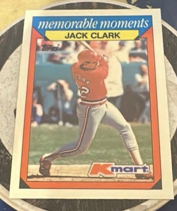 1988 Topps Kmart Memorable Moments - Jack Clark #5