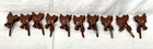 Lot of 10 Vintage Marx Western Rubber Saddles - Soft and Flexible-  Nice!