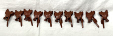 Lot of 10 Vintage Marx Western Rubber Saddles - Soft and Flexible- Nice 