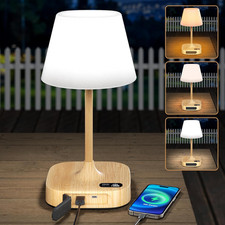 Outdoor Table Lamp, Shower Lamp with 8000mAh Cordless Rechargeable Battery, IP55