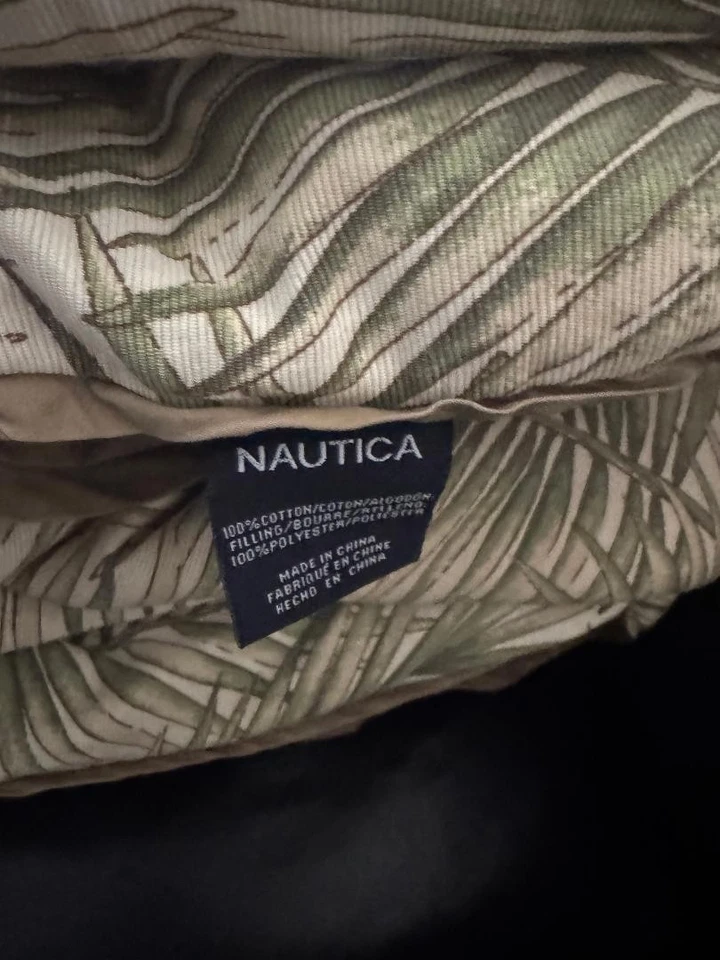  NAUTICA Shelter Island Tropical Print Full/ Queen Comforter 100% COTTON 90x 92 - Image 2 of 4