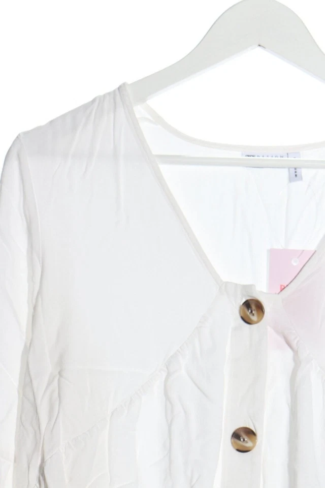 ASOS Chaqueta corta Mujeres Chaqueta Talla EU 38 blanco look casual - Imagen 3 de 4