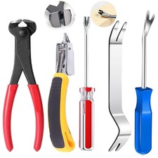 Upholstery Staple Tack Puller Nail Tool Set Nail Puller Plier, Staple Puller,...