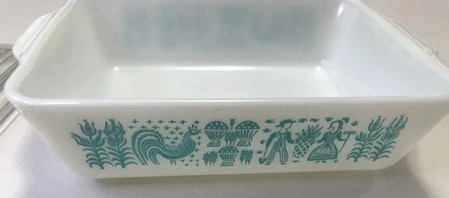 Vintage PYREX Amish Butterprint 0503 1 1/2 Quart Fridge With 503-C Lid USA Made