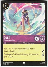 Scar Tempestuous Lion 47/204 Azurite Sea Disney Lorcana