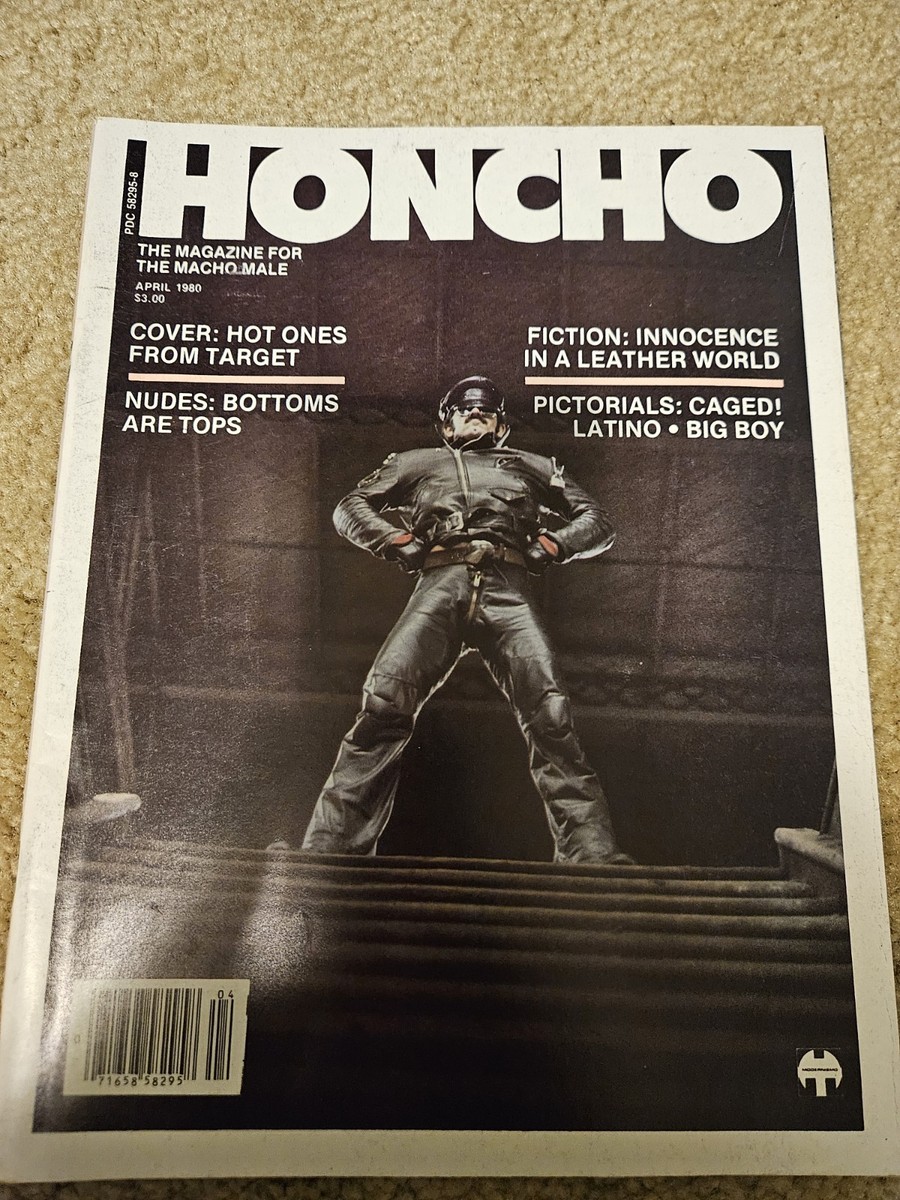 【希少本】中平卓馬 Magazine Work 1964-1982 Vintage Gay Men's Interest Magazine Honcho April 1980 Leather