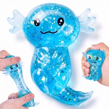 Glitter Blue Cute Squishy Sensory Stress Relief Ball Figurines
