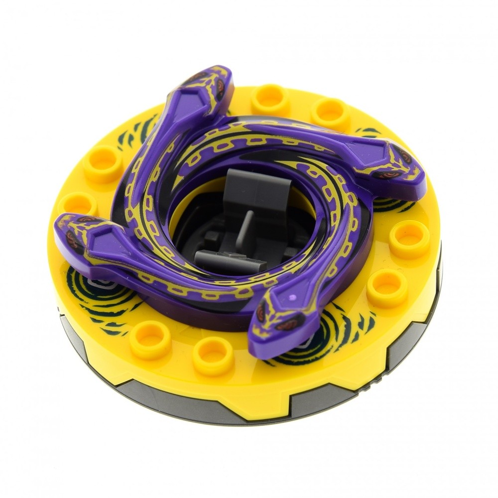1x Lego Ninjago Spinner flat 6x6x1 yellow Snake 9579 4654052 bb0549c04pb01