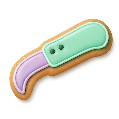 Grafting Knife Cookie Cutter & Stamp, Fondant & Clay - 4x1.5