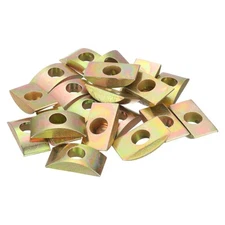 20pcs M8 Half Moon Nuts Washers Iron Solid Half Moon Washer Bronze