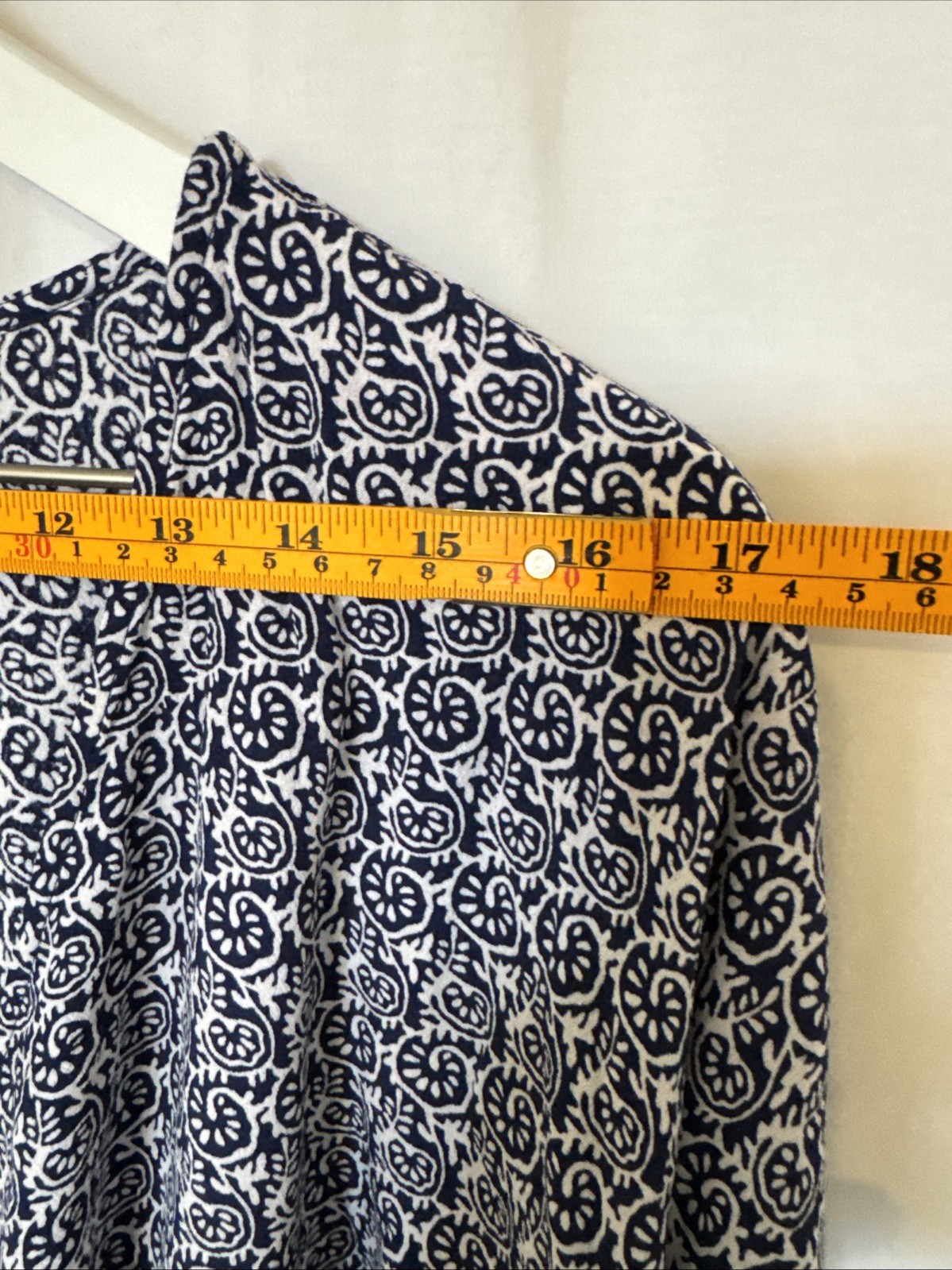 Talbots 2X Wrap Blouse Patterned Short Sleeve Bal… - image 10