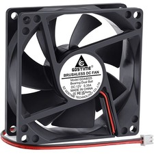 GDSTIME 4500RPM 8cm 80mm x 80mm x 25mm 12v Big Airflow High Speed Dual Ball Bear