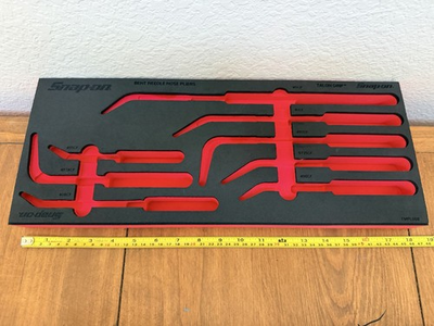 #ad snap on tools USA foam organizer bent needle nose pliers FMPL06B NEW $130.00
