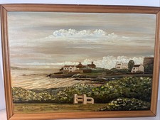 Robert Coffey 3-D Painting “Ayers House Sandycove Ireland” 1984 Signed 18x13”