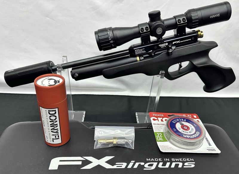 FX Ranchero .22 Cal. PCP Air Pistol & Hawke DonnyFL Package Hot 🔥
