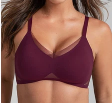 Honey Love LiftWear Crossover Bra Wireless SMALL FIG NWT