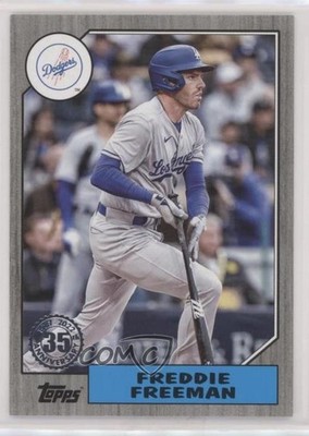 2022 Update 1987 Topps Baseball Black 103/299 Freddie Freeman #87TBU-25 15t4