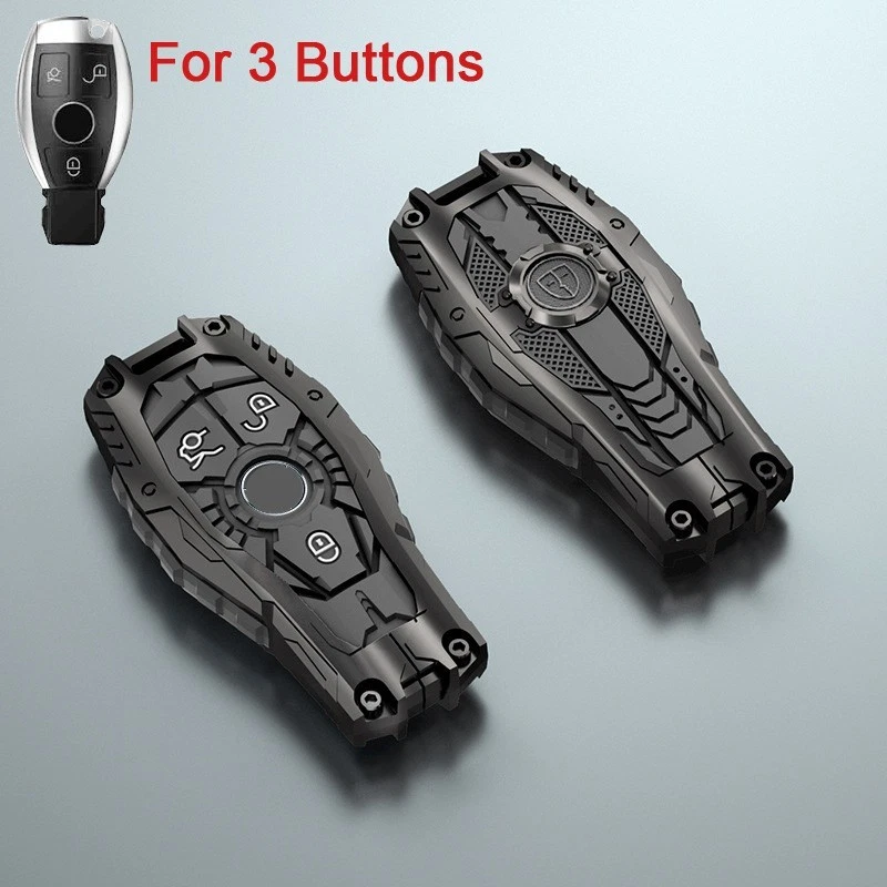 Metal Car Key Fob Case Cover For Mercedes-Benz AMG GLC GLK CLS GLA CLA A C E S G - Image 3 of 4