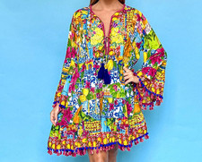 ANTICA SARTORIA 2024 SORRENTO BY THE SEA TIE FRONT DRESS NWT O/S
