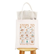 Dental Gifts Dentist Tote Bag Dental-Assistant Hygienist Reusable Grocery Sho...