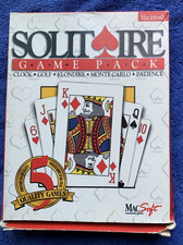 Vintage Solitaire Game Pack by MacSoft; 3.5" Disks; Boxed; 1995