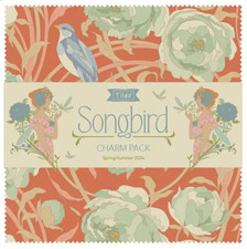 Songbird 5" Square Charm Pack 40 Pcs Designed by Tone Finnager for Tilda Fabrics