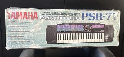 Yamaha PSR-77 Advanced Wave Memory Keyboard  With PA-6 Power Supply - Excellent