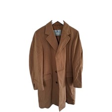 Aquascutum Herren 80er Vintage Übermantel Wolle Camel Guter Zustand 