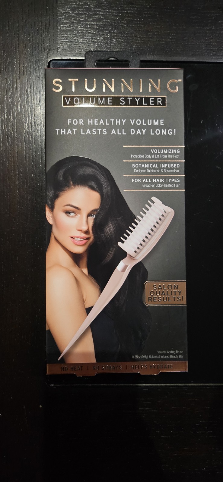 New in Box Stunning Volume Styler Volumizing Hair Brush Rose