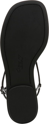 Circus NY by Sam Edelman Women's Olana Strappy Flat Sandals Black Patent 8M - Picture 5 of 5