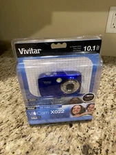 Vivitar ViviCam X022 10.1MP Digital Camera - Dark Blue - Brand New / Sealed 