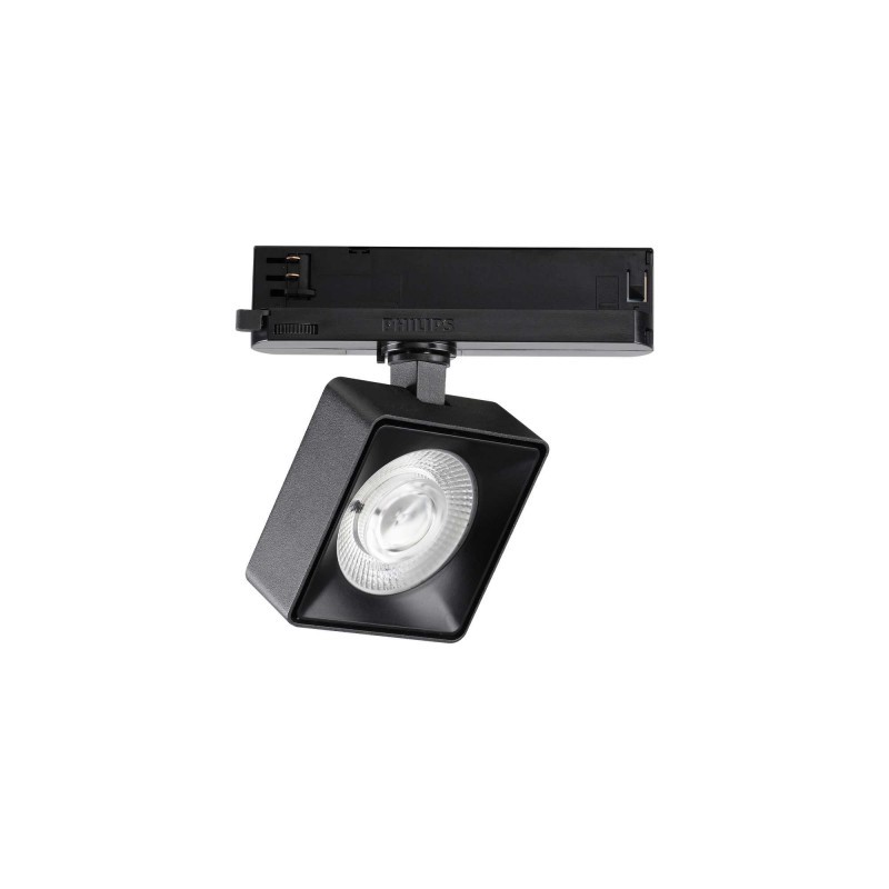 Ideal Lux POV TR 3-PHASE SQUARE BK 296357: Faretto LED Nero Professionale