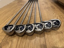 Callaway x18 irons 6-PW+SW Uniflex (stiff/reg) iron set with NEW GRIPS