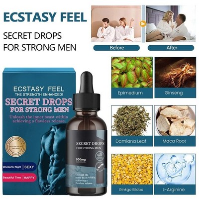 Secret Drops For Strong Men, Secret Happy Drops, Enhancing Sensitivity &Pleasure