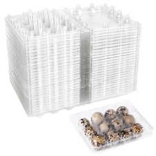 150 Pack 12 Grids Clear Quail Egg Carton Cheap Bulk, Small Plastic Quail Egg ...