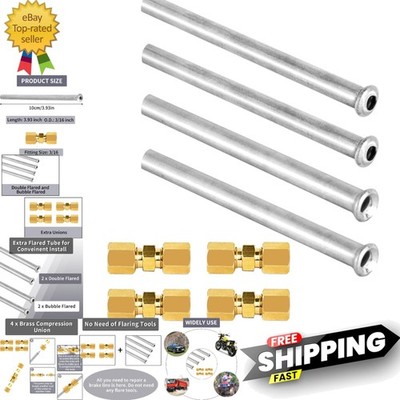 Durable 3/16 Inch Brake Line Repair Kit - Convex & Concave Fittings Included