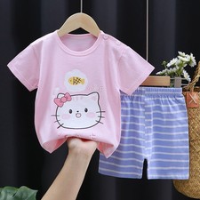 Fashion Cute Cotton Baby Clothes Shorts Suit