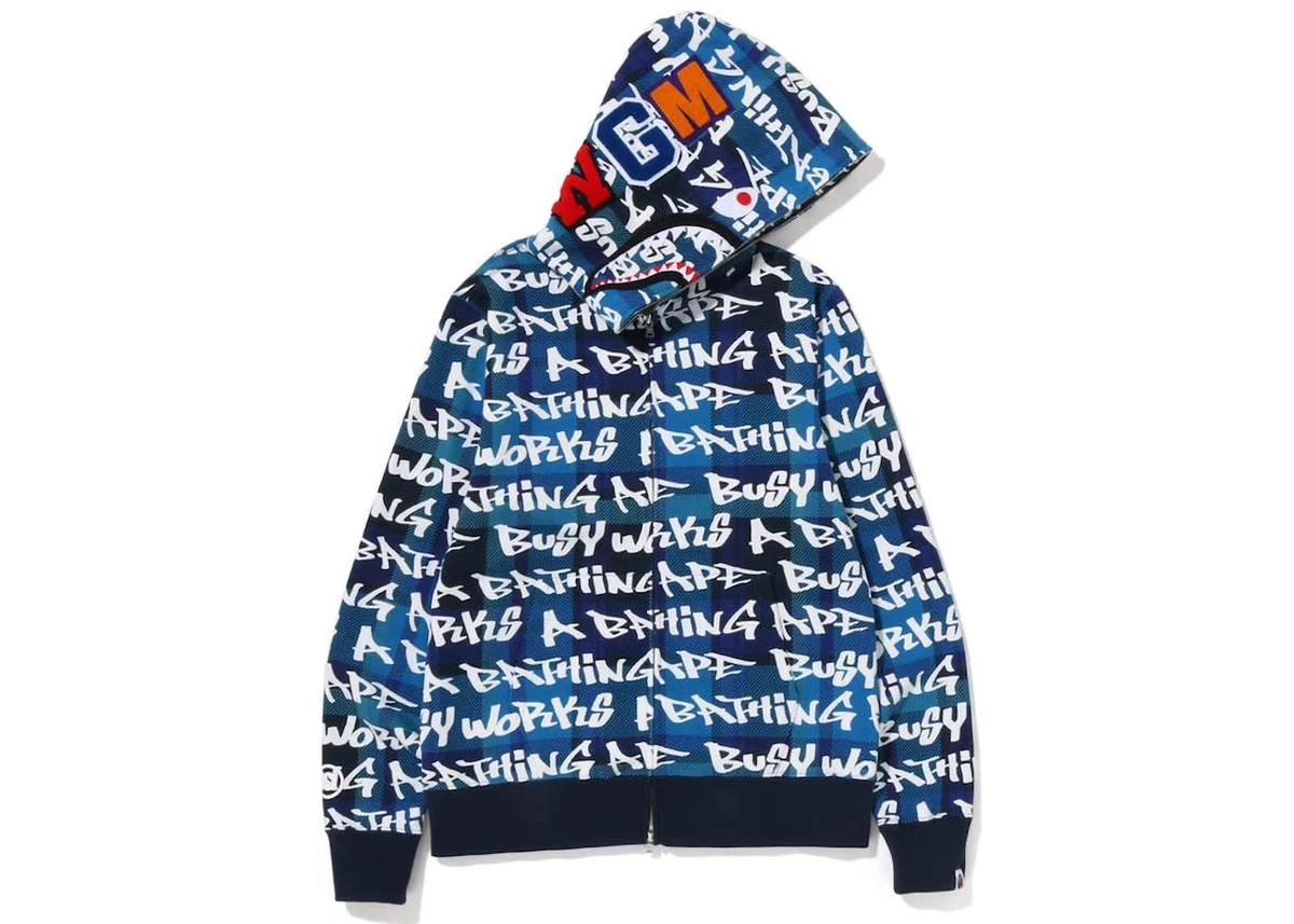 A BATHING APE BAPE エイプ　フルジップ　チェック　Lサイズ A BATHING APE（アベイシングエイプ） パーカー BAPE STORE ZOZOTOWN