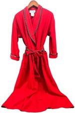 Vintage Lanz of Salzburg Ted Brown Datin Trim Wonen s M/L Cotton Robe