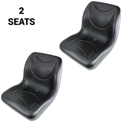 (2pcs) AM126149 Black Gator Seat w/Drain Hole M-Gator, E, Turf, TX 4X2, TH, 6X4+