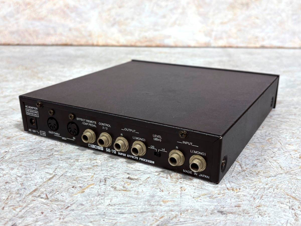 【美品】BOSS SE-70 SUPER EFFECTS PROCESSOR BOSS SE-70 Super Effects Processor Multi Rack Unit MIJ