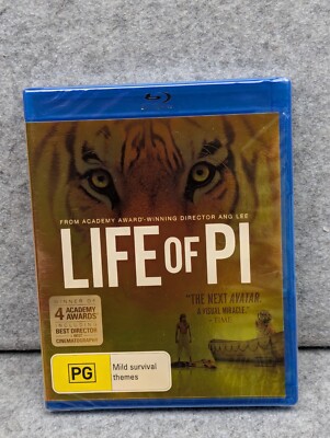 NEW: LIFE OF PI Adventure Movie Bluray Region B Free Fast Post