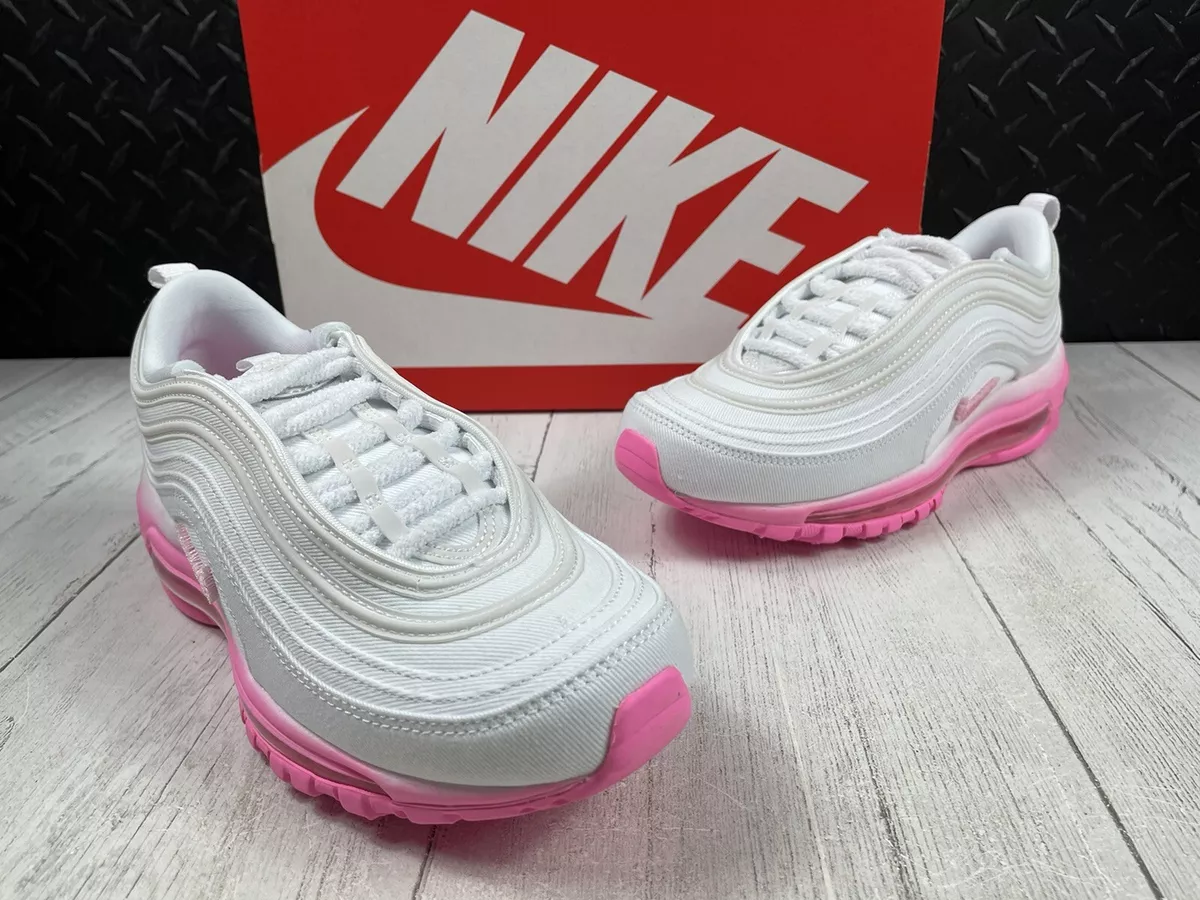 Size 8.5-NEW Air Max 97 SE 'Chenille Swoosh/Pink Foam' FJ4549 100 | eBay