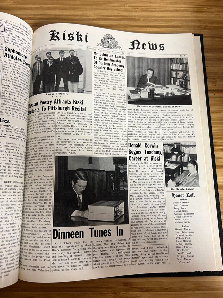 Kiski News 19681969 Hb Newspapers for Saltsburg PA High School eBay