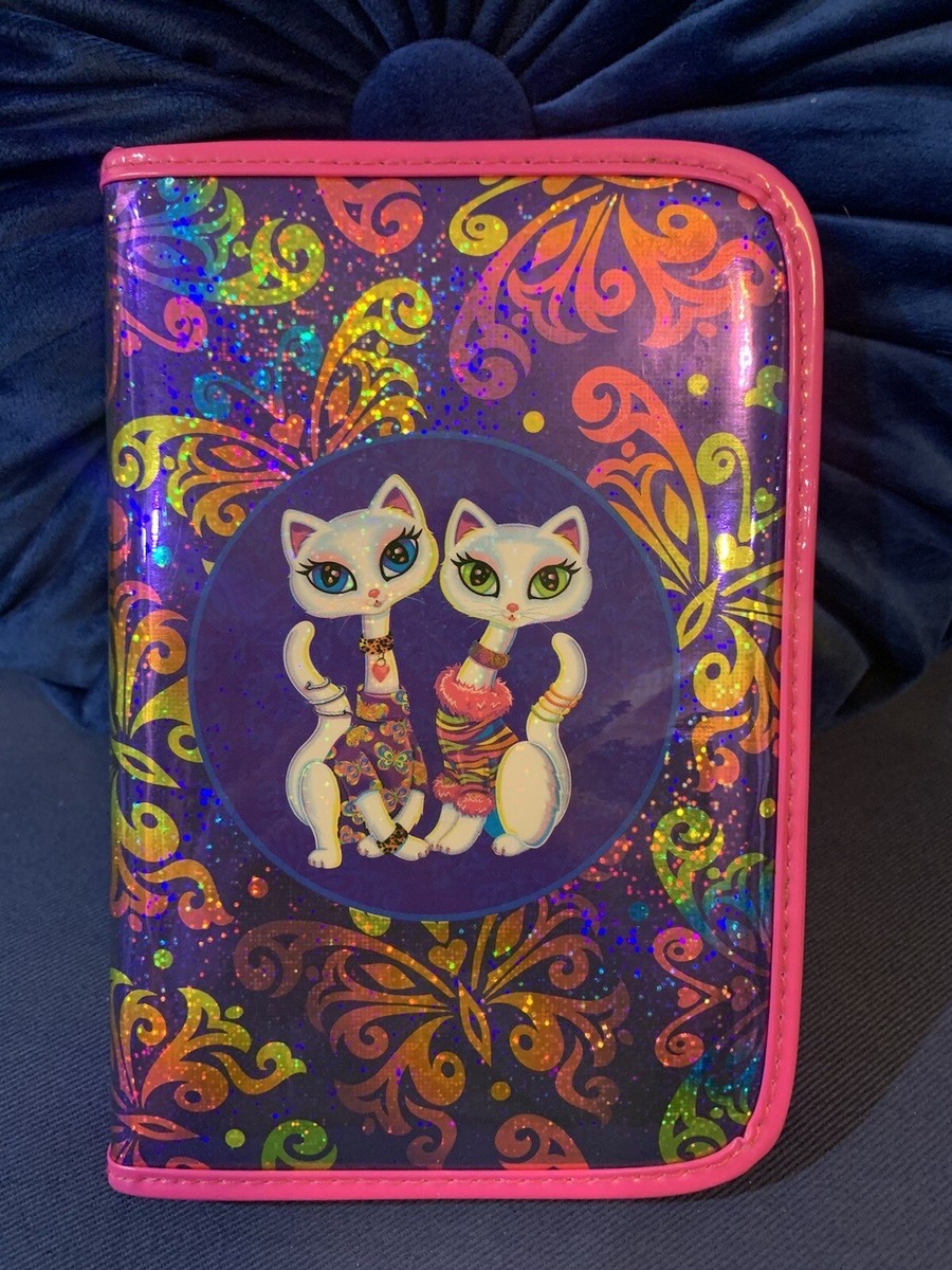 Vintage Lisa Frank Roxi Rollie Mini Zipper Binder Organizer