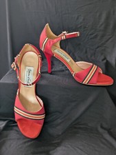 Argentine Women's Comme il Faut Size 7 Red with Black stripes